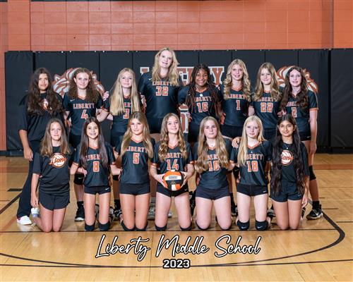 8th grade LMS volleyball team